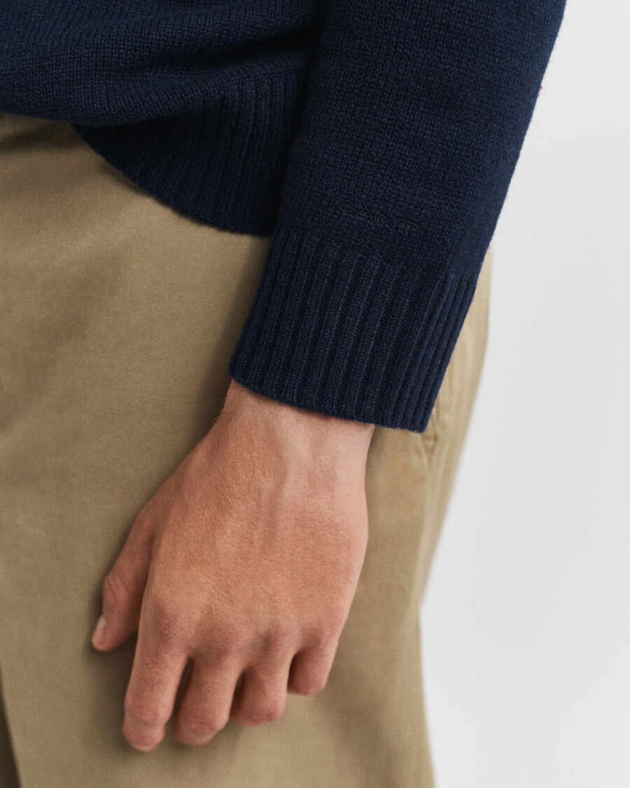 cashmere blend hoodie - evening blue
