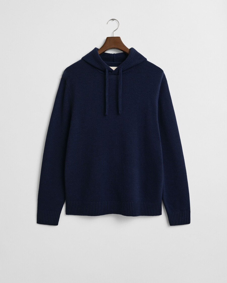 cashmere blend hoodie - evening blue