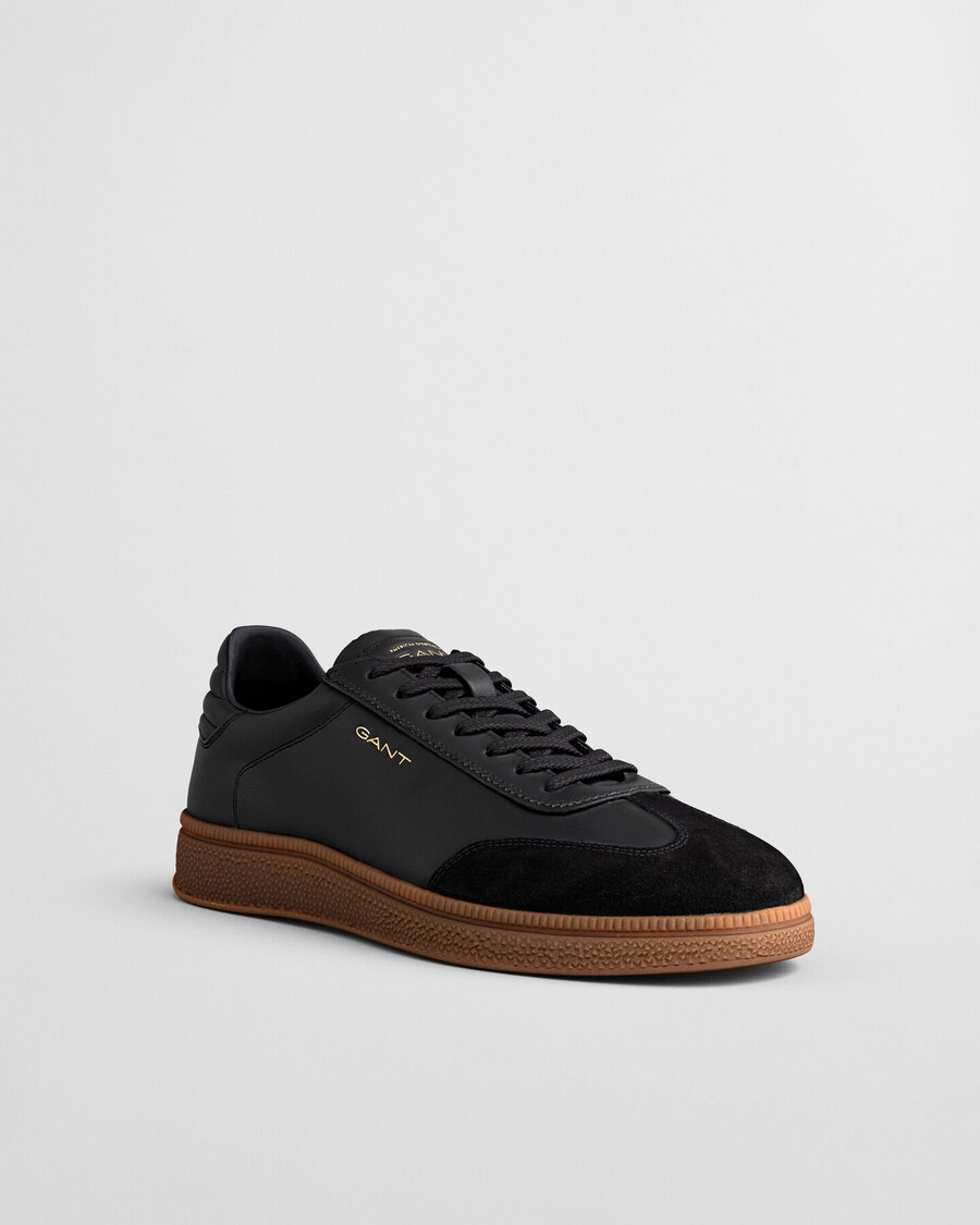 cuzmo leather sneakers - black