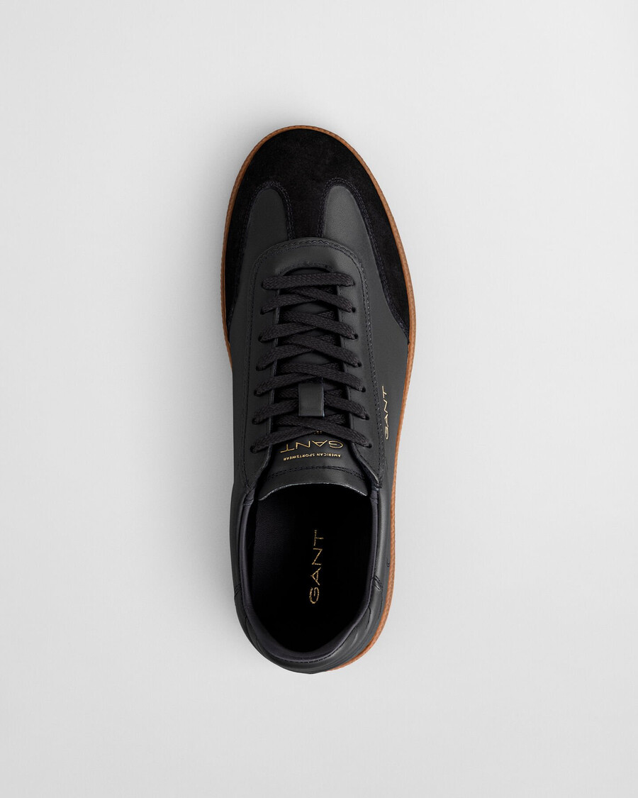 cuzmo leather sneakers - black