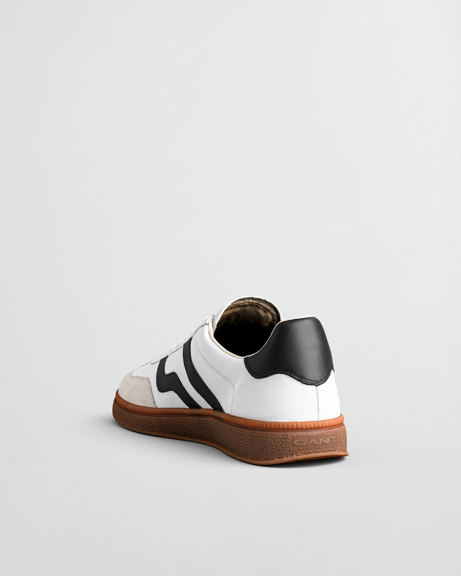 cuzmo leather sneakers - black white