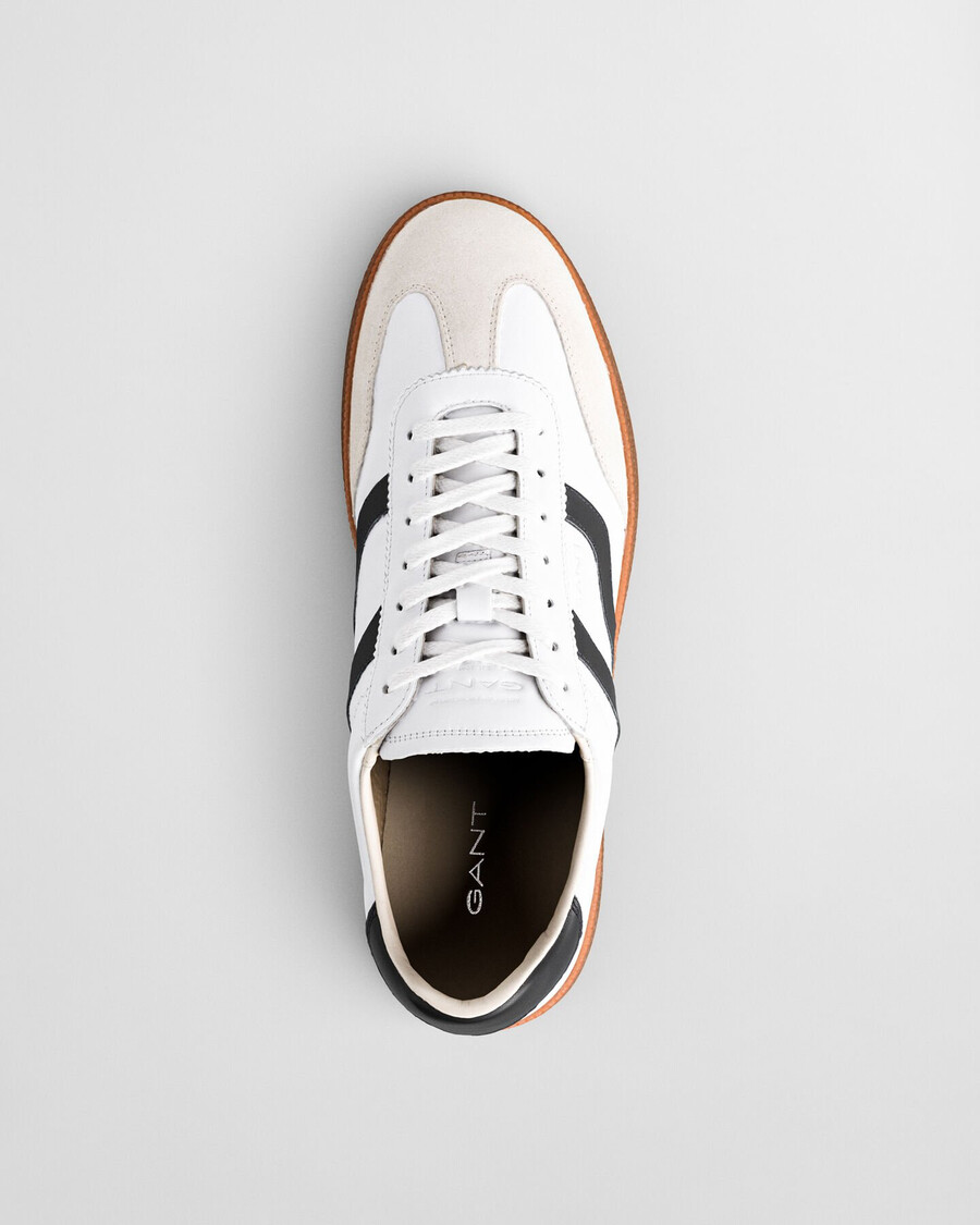 cuzmo leather sneakers - black white