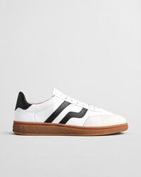cuzmo leather sneakers - black white