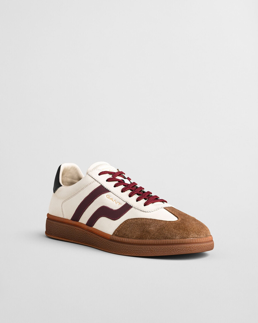 cuzmo leather sneakers - linen