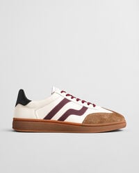 cuzmo leather sneakers - linen