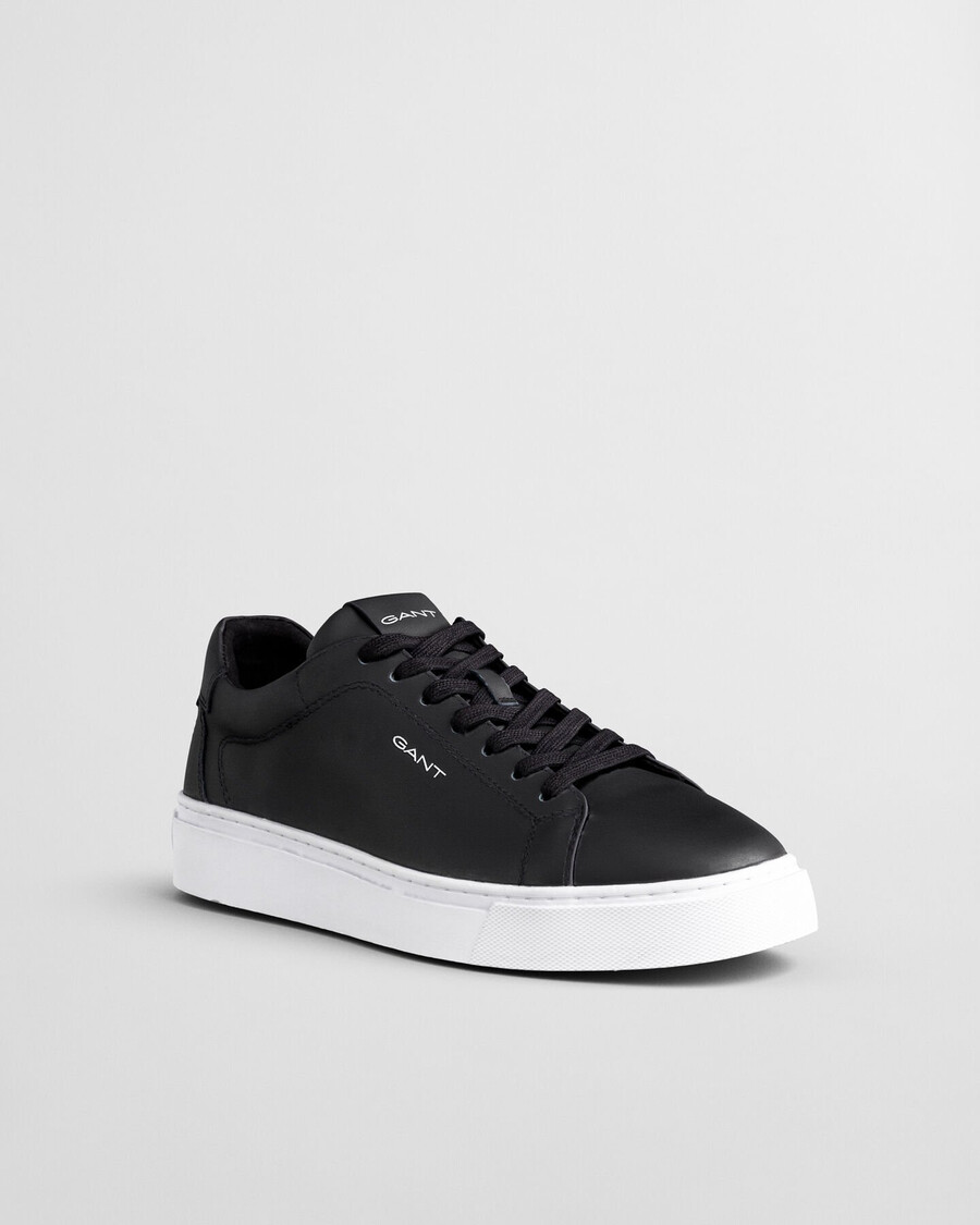 mcjulien leather sneakers - black white