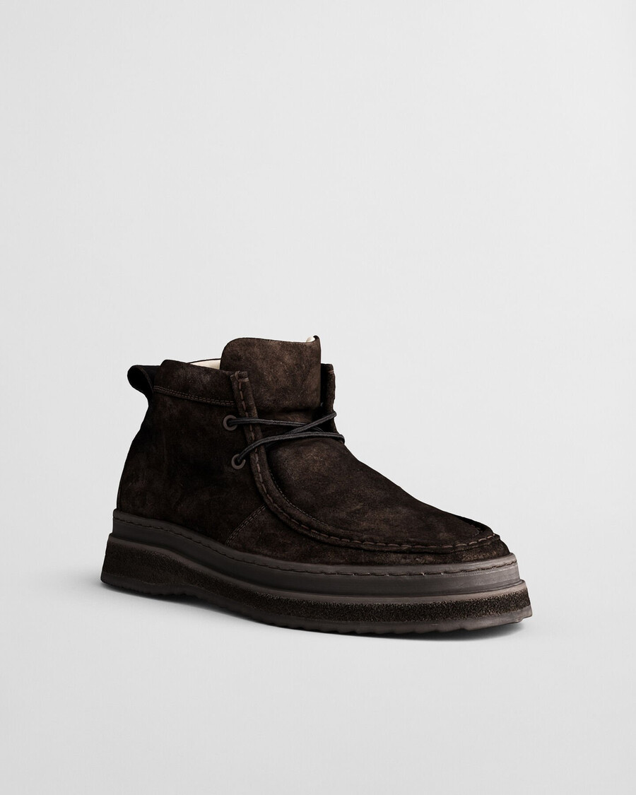 blistown suede boots - dark brown