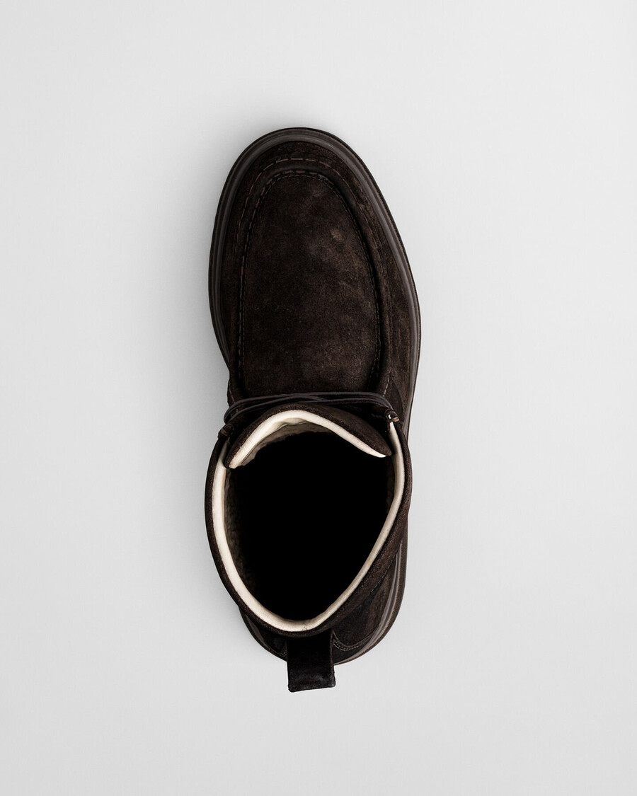 blistown suede boots - dark brown