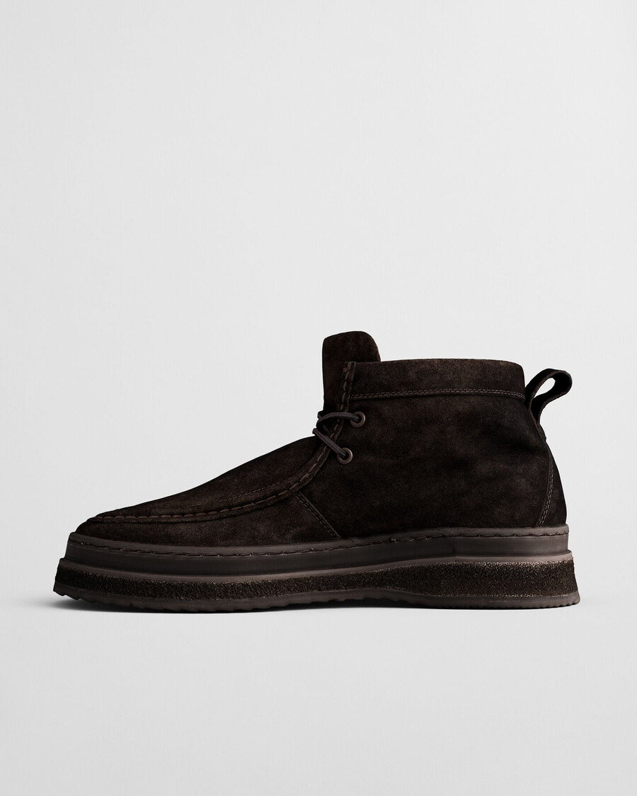 blistown suede boots - dark brown