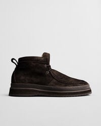 blistown suede boots - dark brown