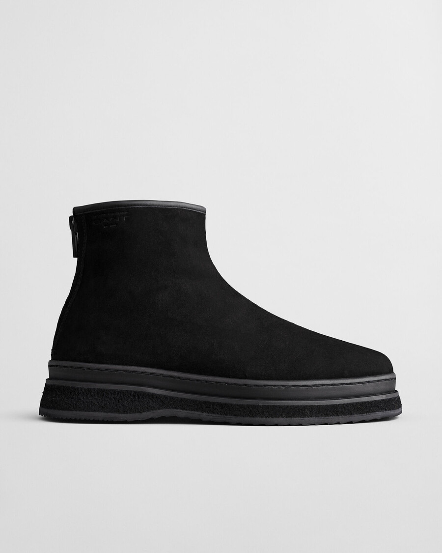 blistown suede boots - black