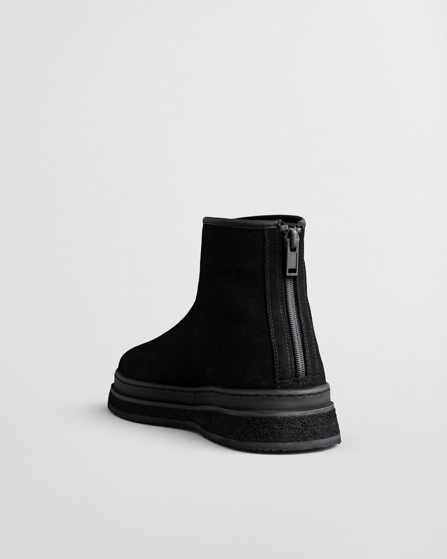 blistown suede boots - black