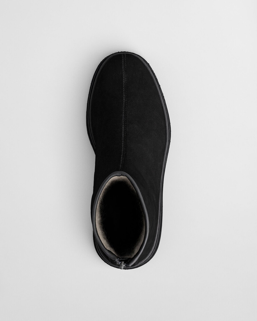 blistown suede boots - black