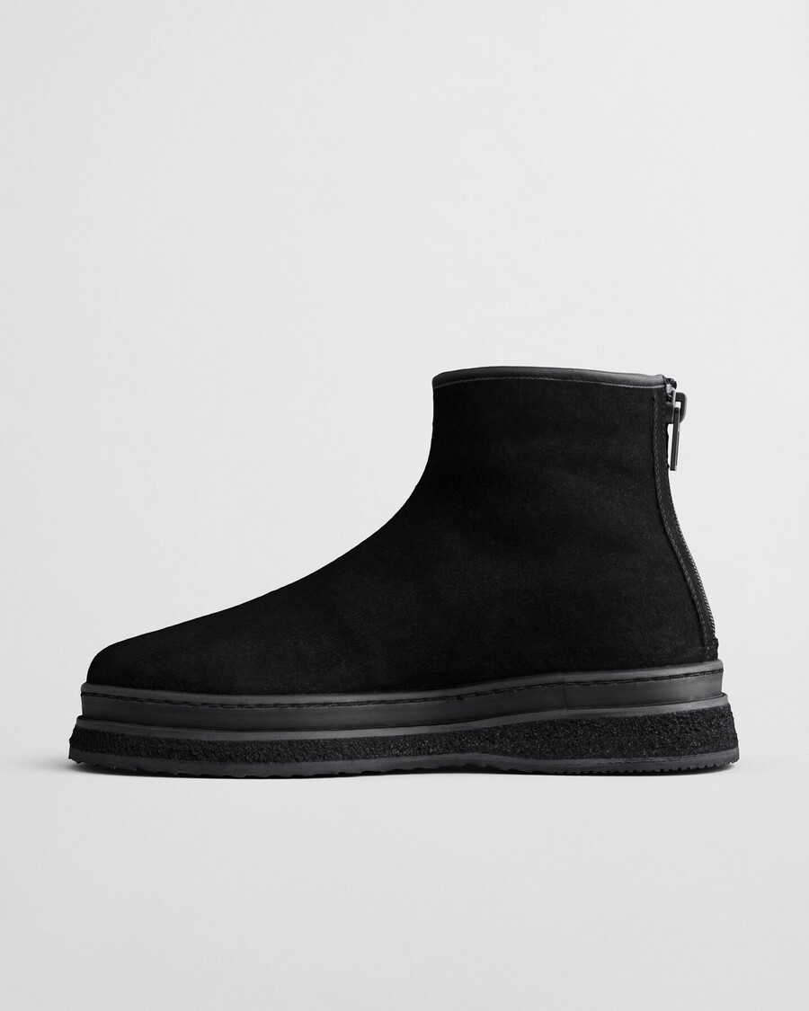 blistown suede boots - black