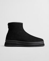 blistown suede boots - black