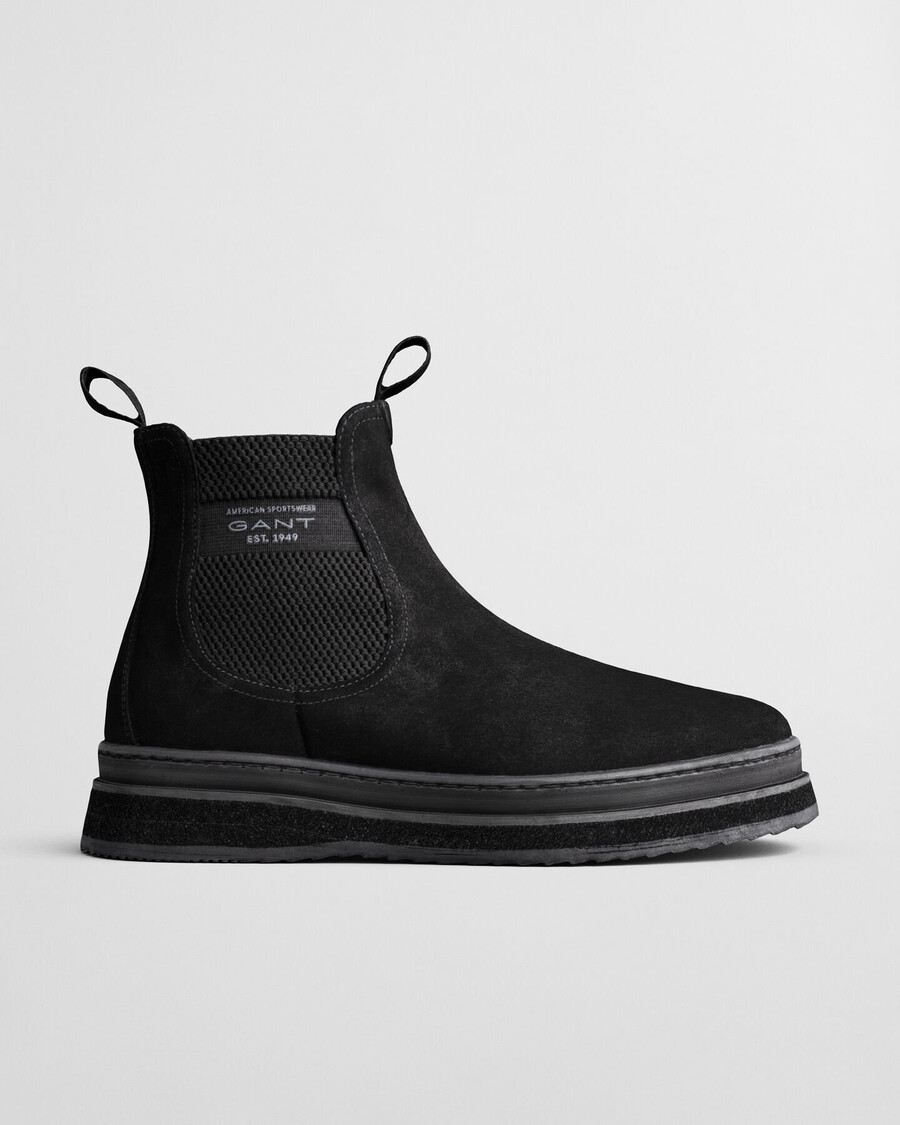 blistown suede chelsea boots - black