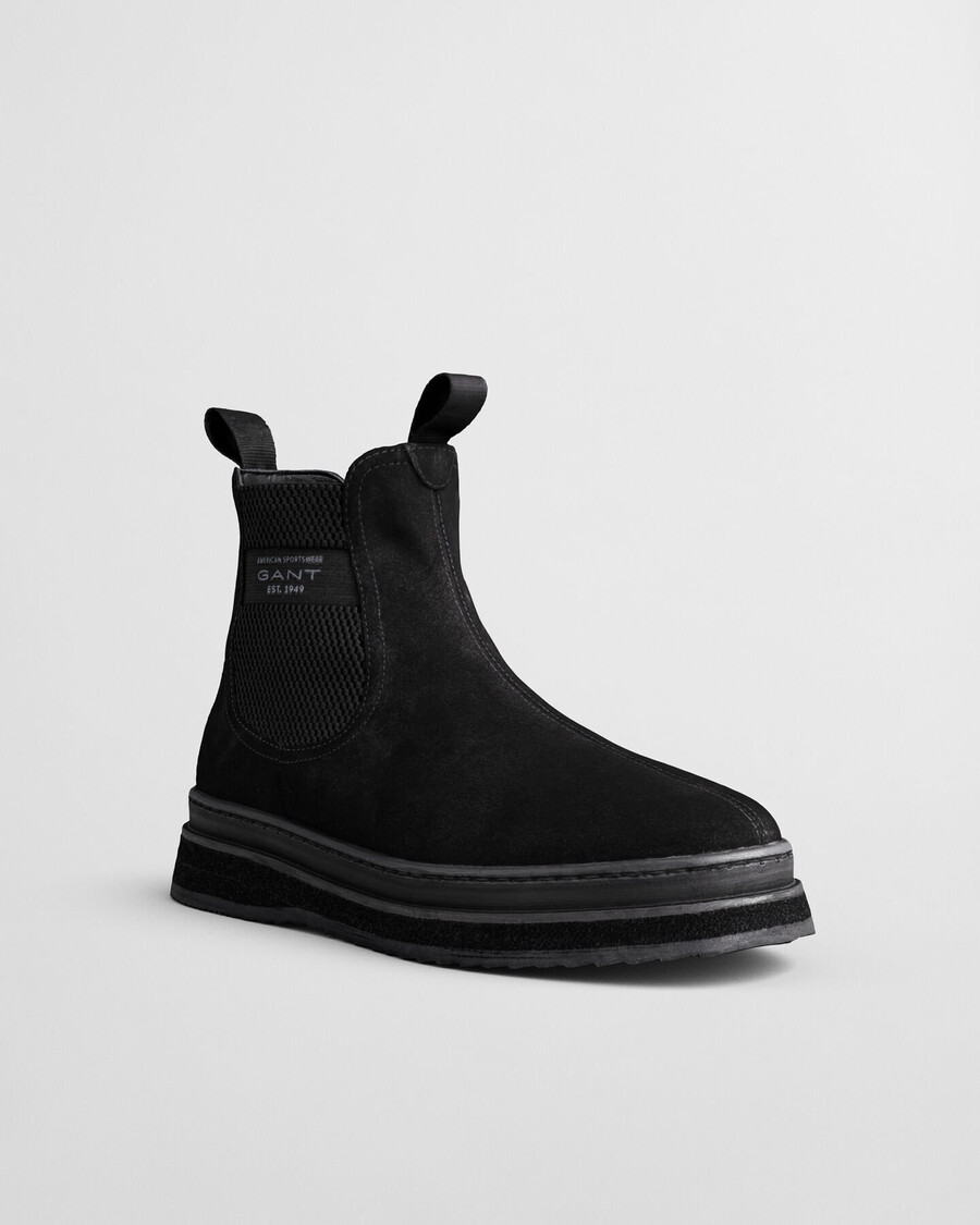 blistown suede chelsea boots - black