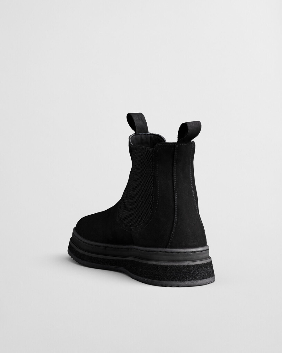 blistown suede chelsea boots - black
