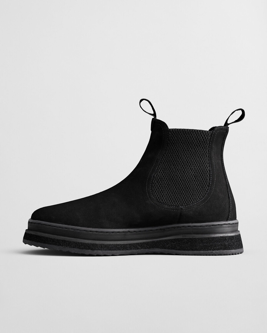 blistown suede chelsea boots - black