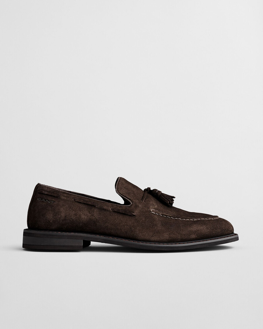 lozham suede loafers - deep brown