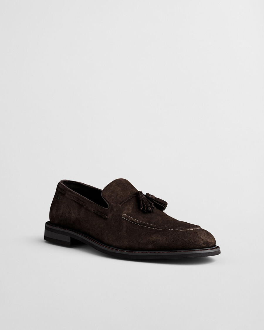 lozham suede loafers - deep brown