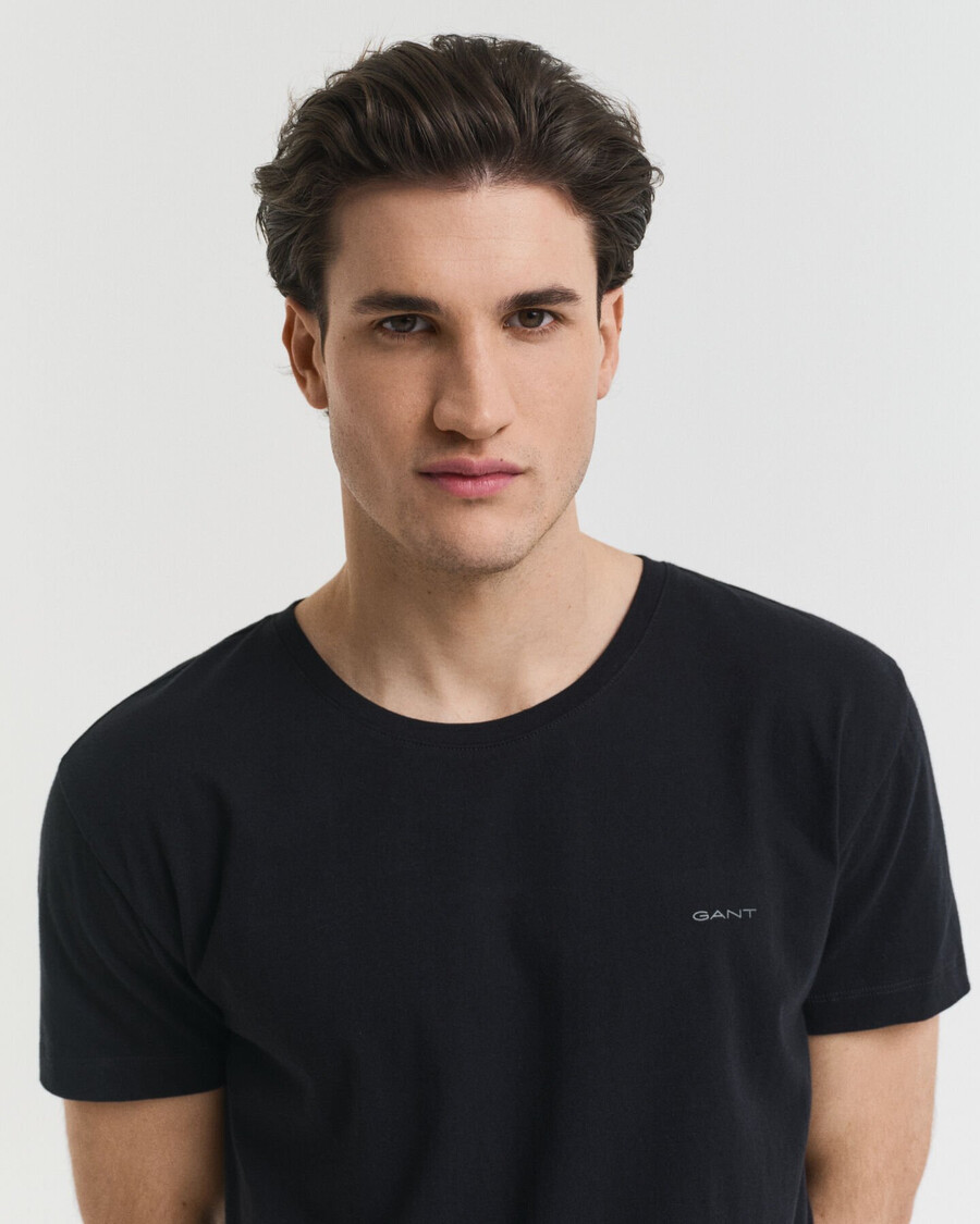 2pack crew neck tshirts - black white