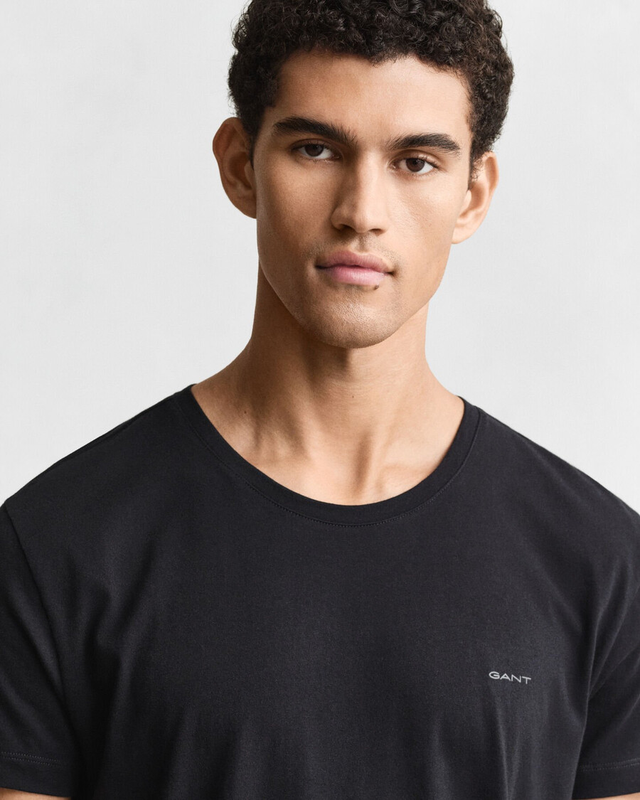 2pack crew neck tshirts - black