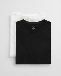 2pack vneck tshirts - black white