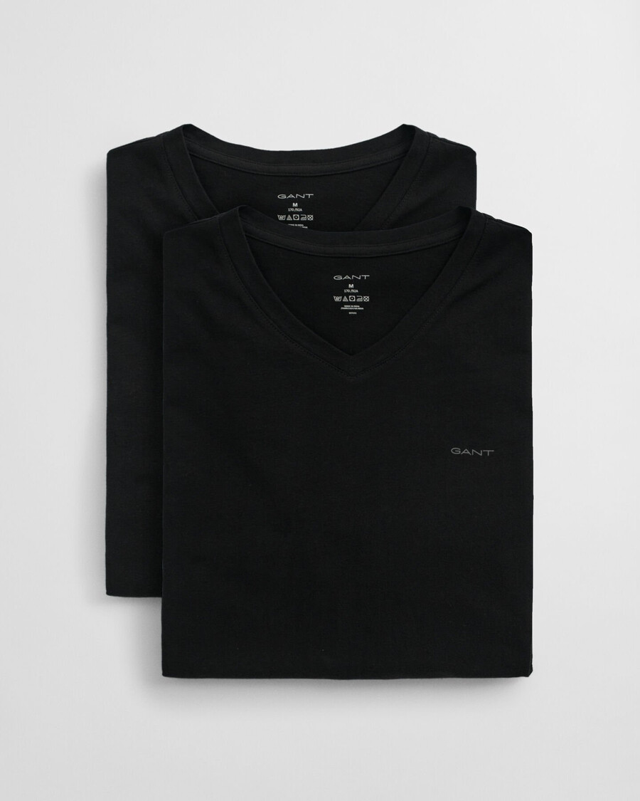 2pack vneck tshirts - black