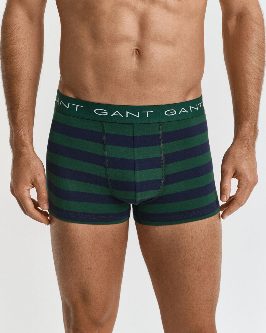 3pack striped trunks - forest green