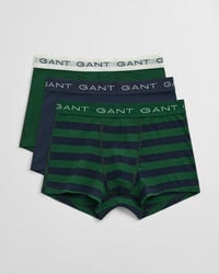 3pack striped trunks - forest green
