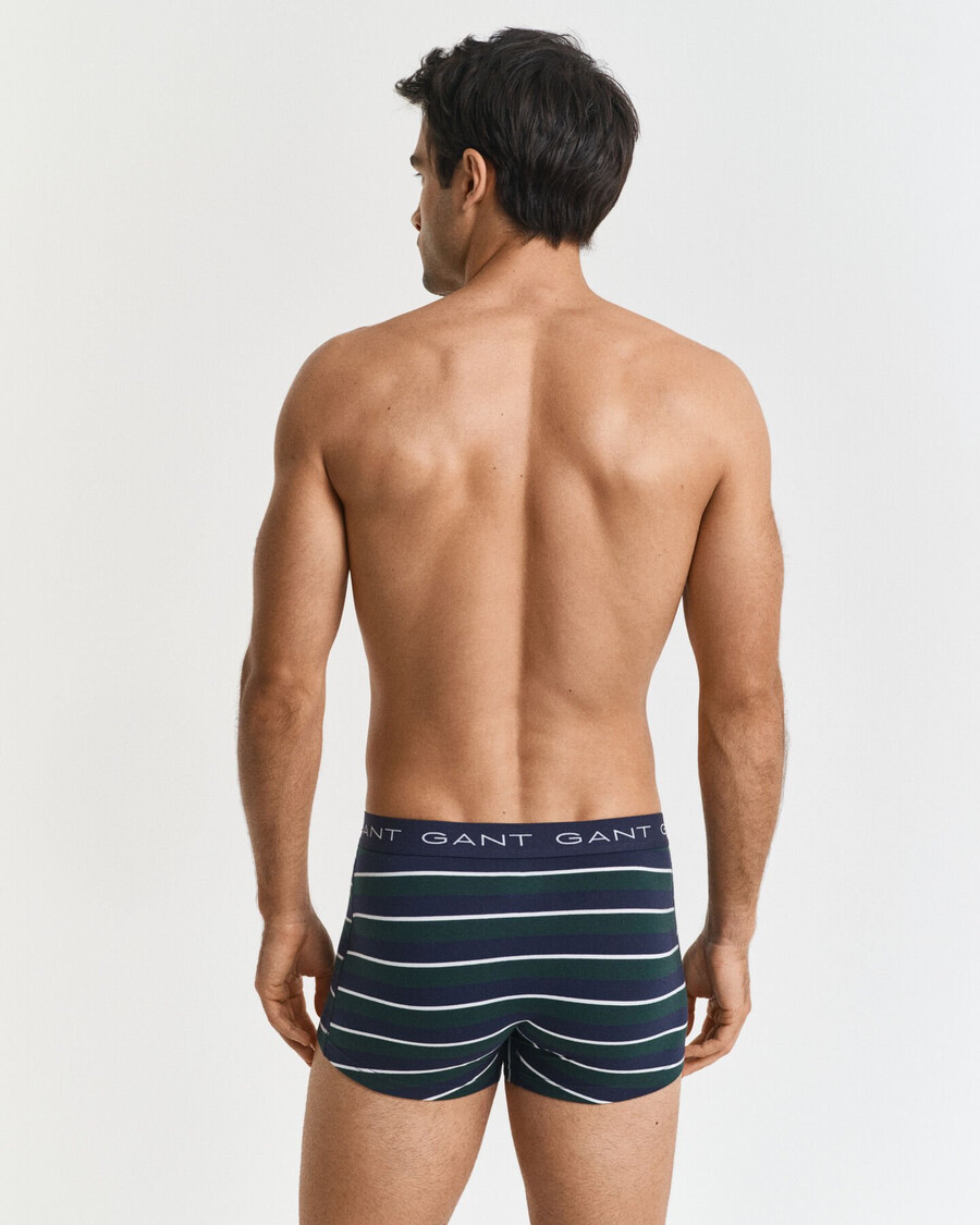 3pack multistriped trunks - tartan green