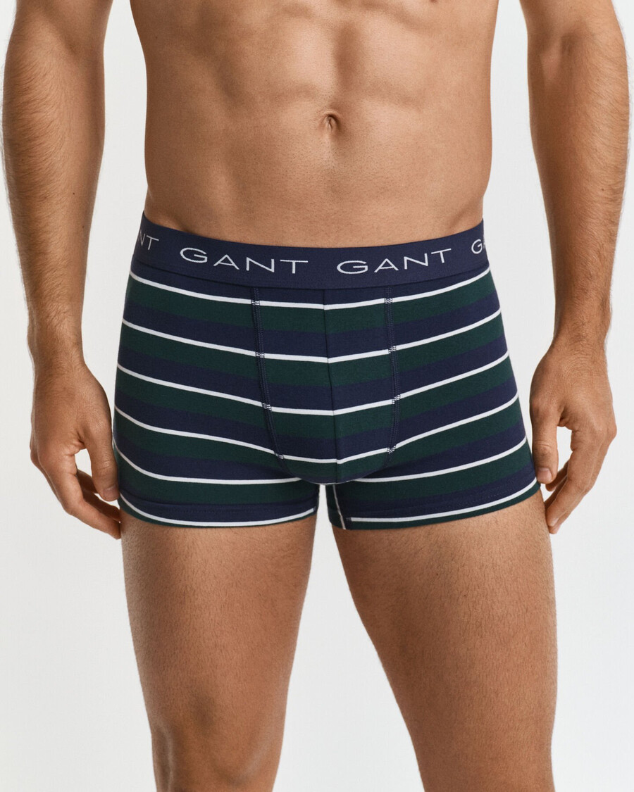3pack multistriped trunks - tartan green