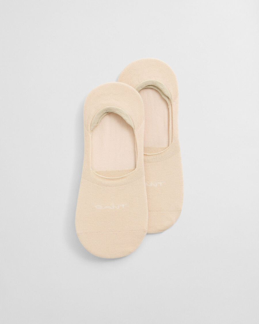 2pack invisible socks - ivory white