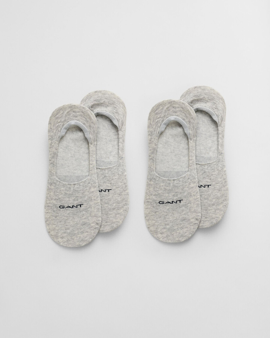 2pack invisible socks - light grey melange