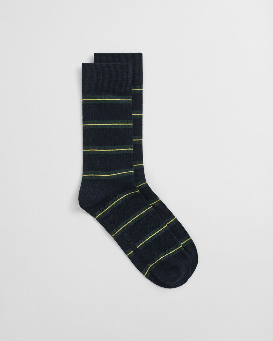 collegiate striped socks - marine