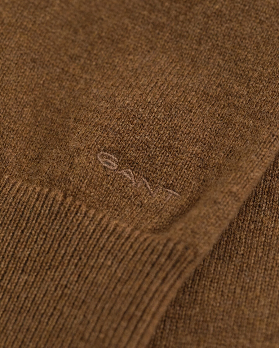 knitted superfine lambswool dress - warm khaki