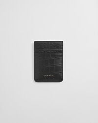 croco card holder - black