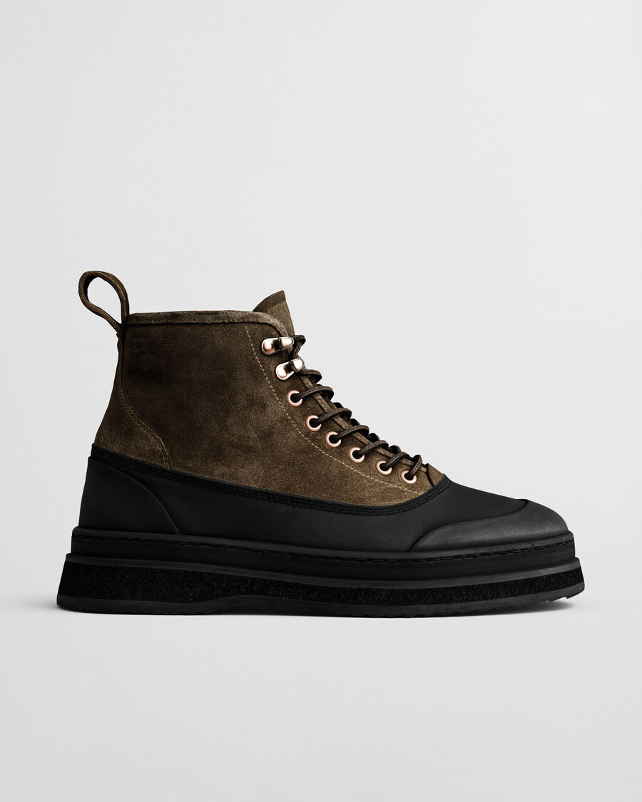 blistown suede laceup boots - warm khaki