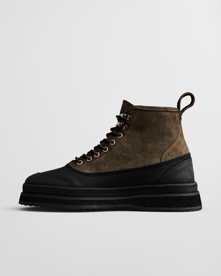 blistown suede laceup boots - warm khaki