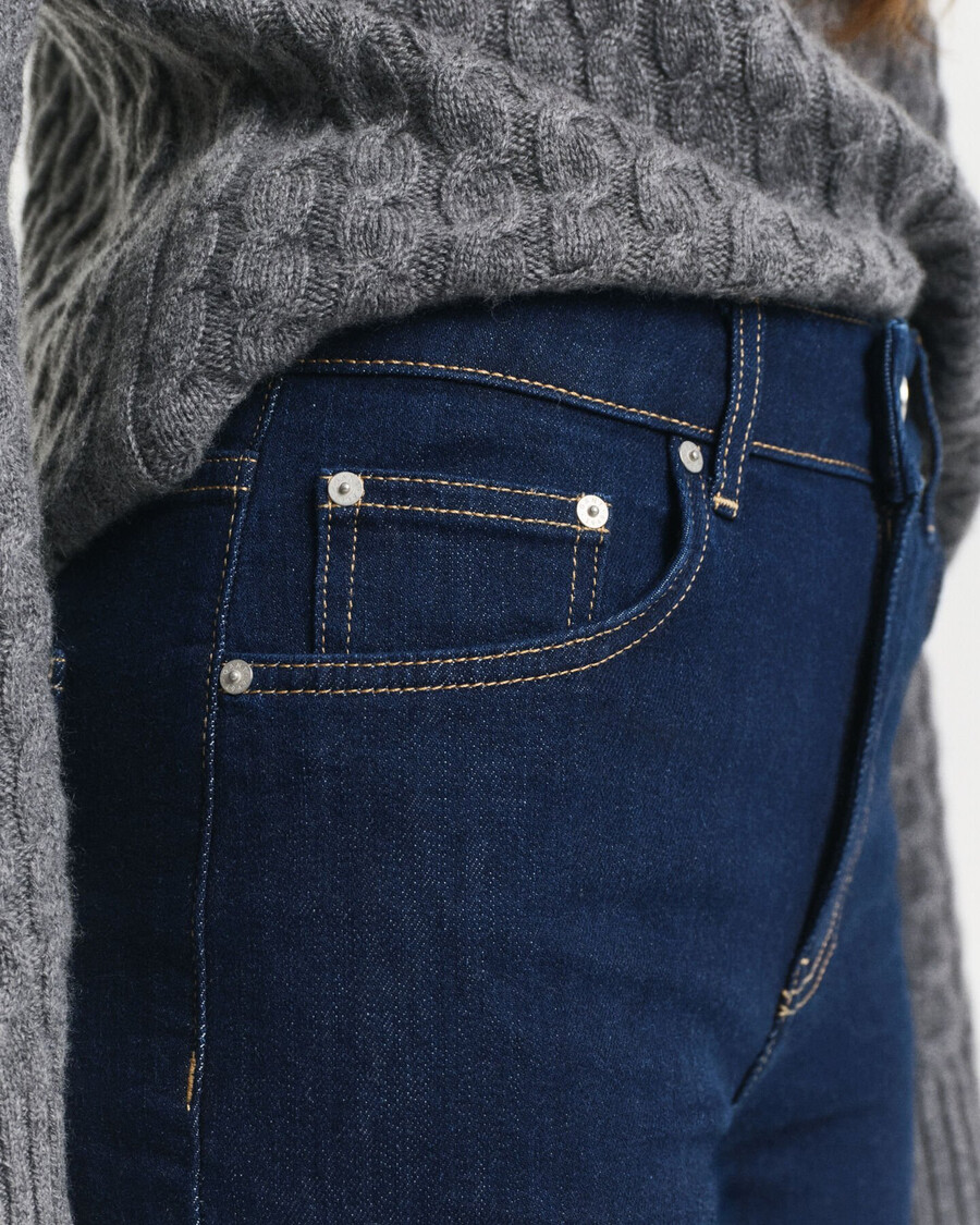 slim fit flared jeans - dark blue