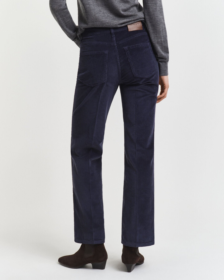 flared corduroy jeans - evening blue