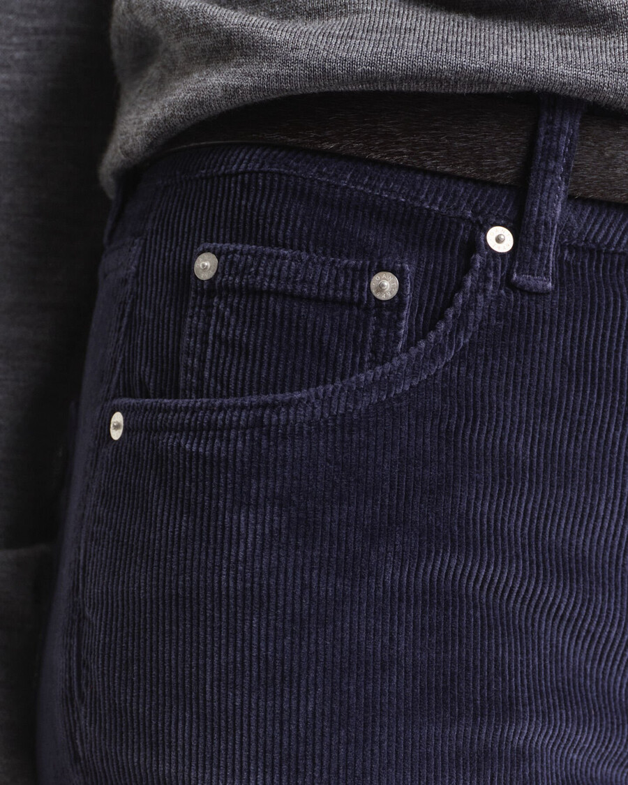 flared corduroy jeans - evening blue