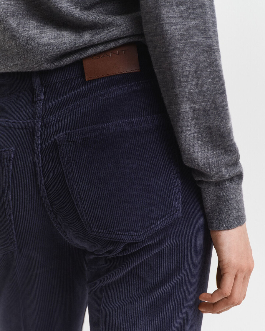 flared corduroy jeans - evening blue