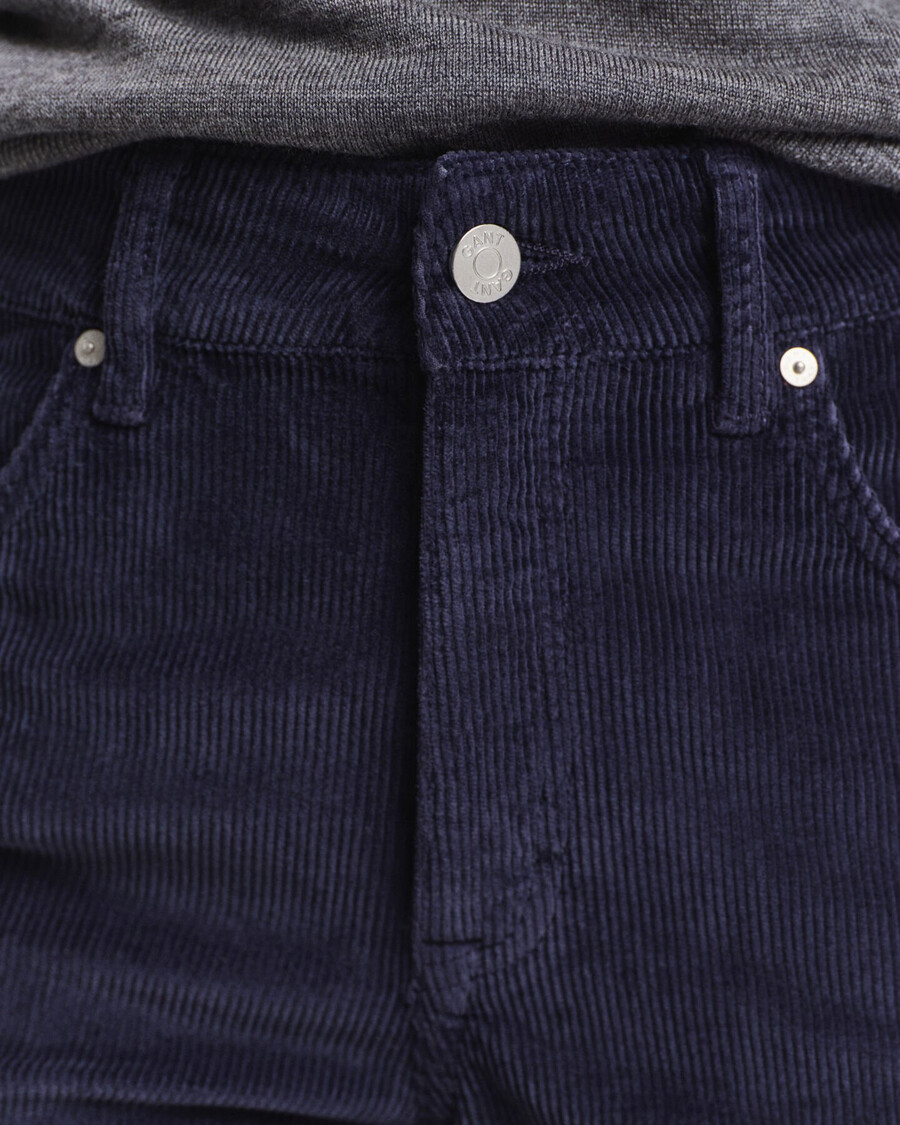 flared corduroy jeans - evening blue