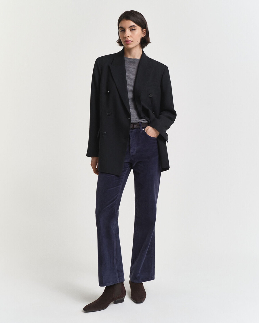 flared corduroy jeans - evening blue