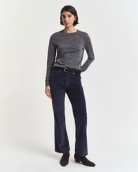 flared corduroy jeans - evening blue