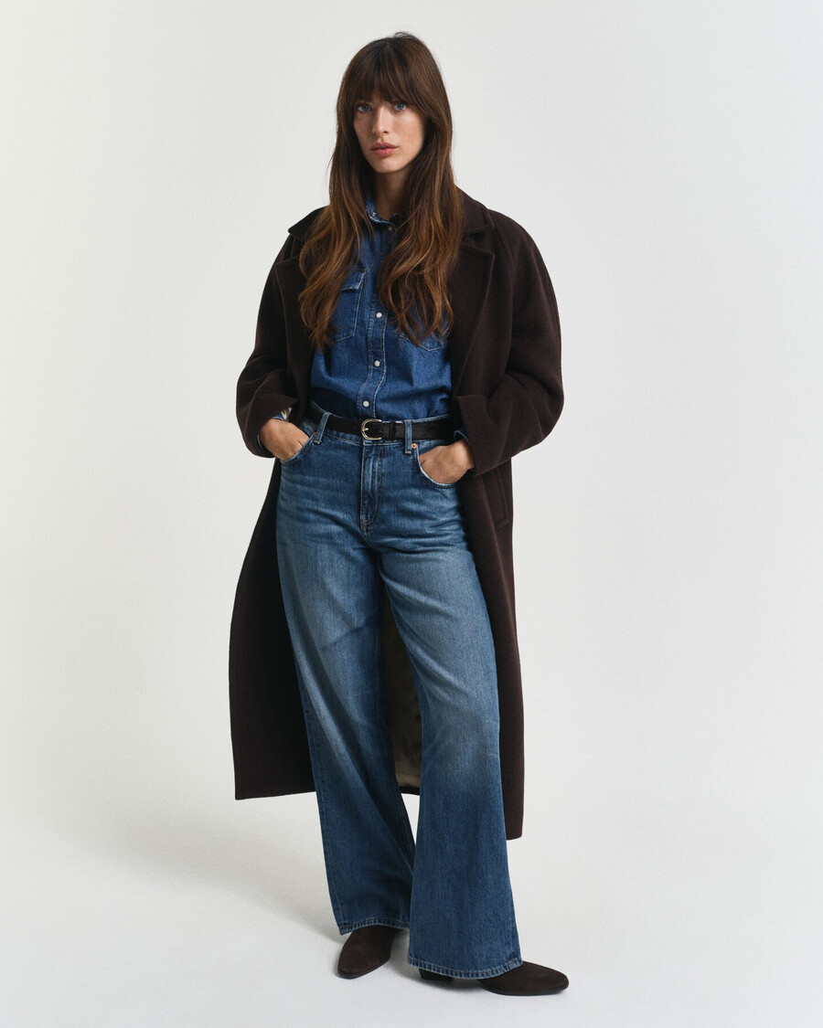 relaxed fit jeans - mid blue broken in