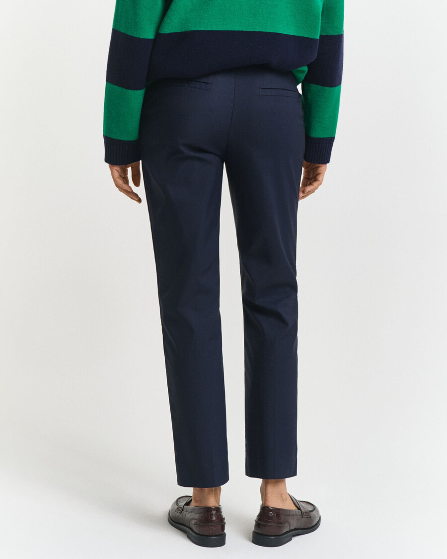 slim cigarette slacks - evening blue