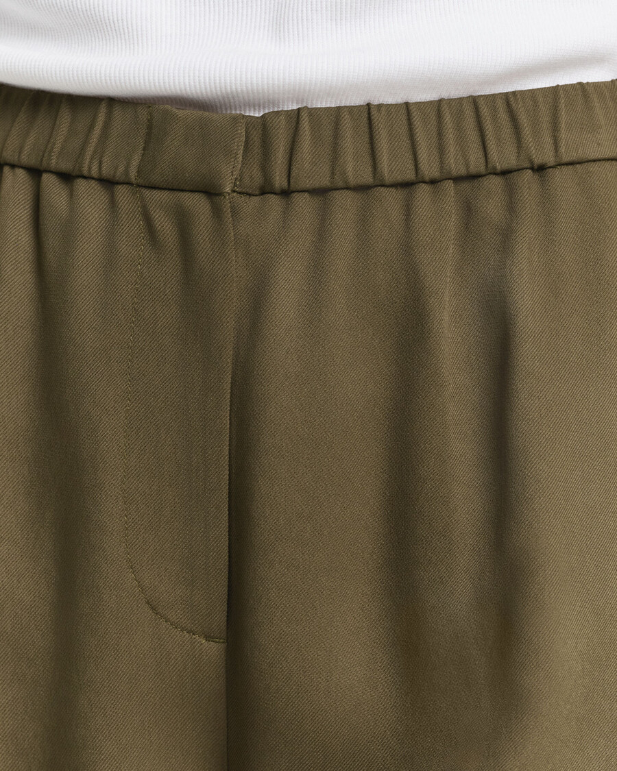 fluid pants - moss green